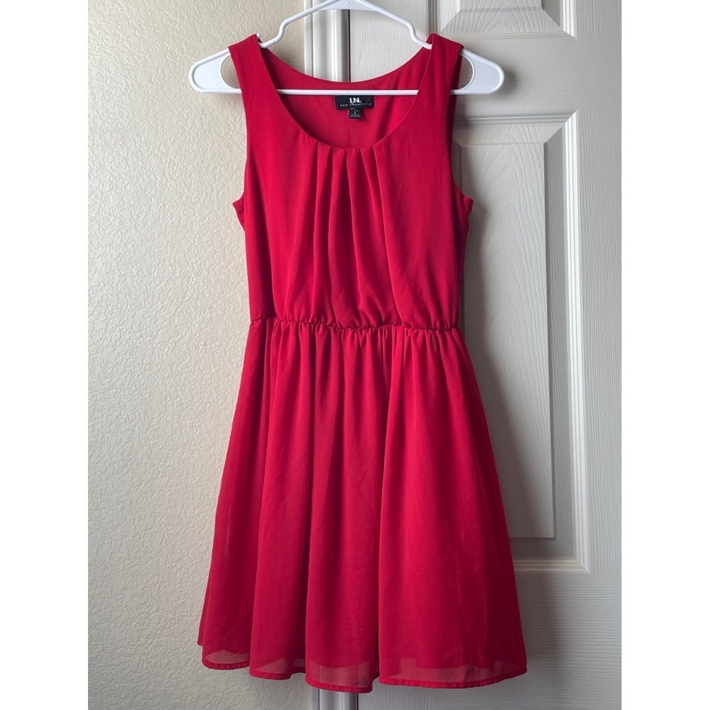 2/$12⚜️ I.N. San Francisco Vintage Sun Dress - Red